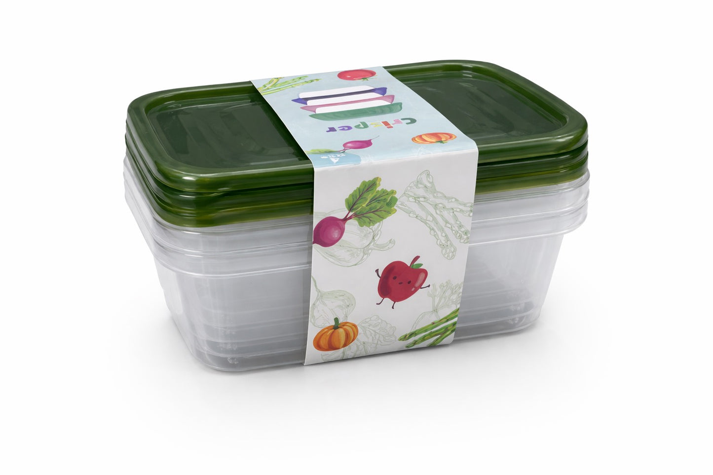 Set caserole plastic cu capac