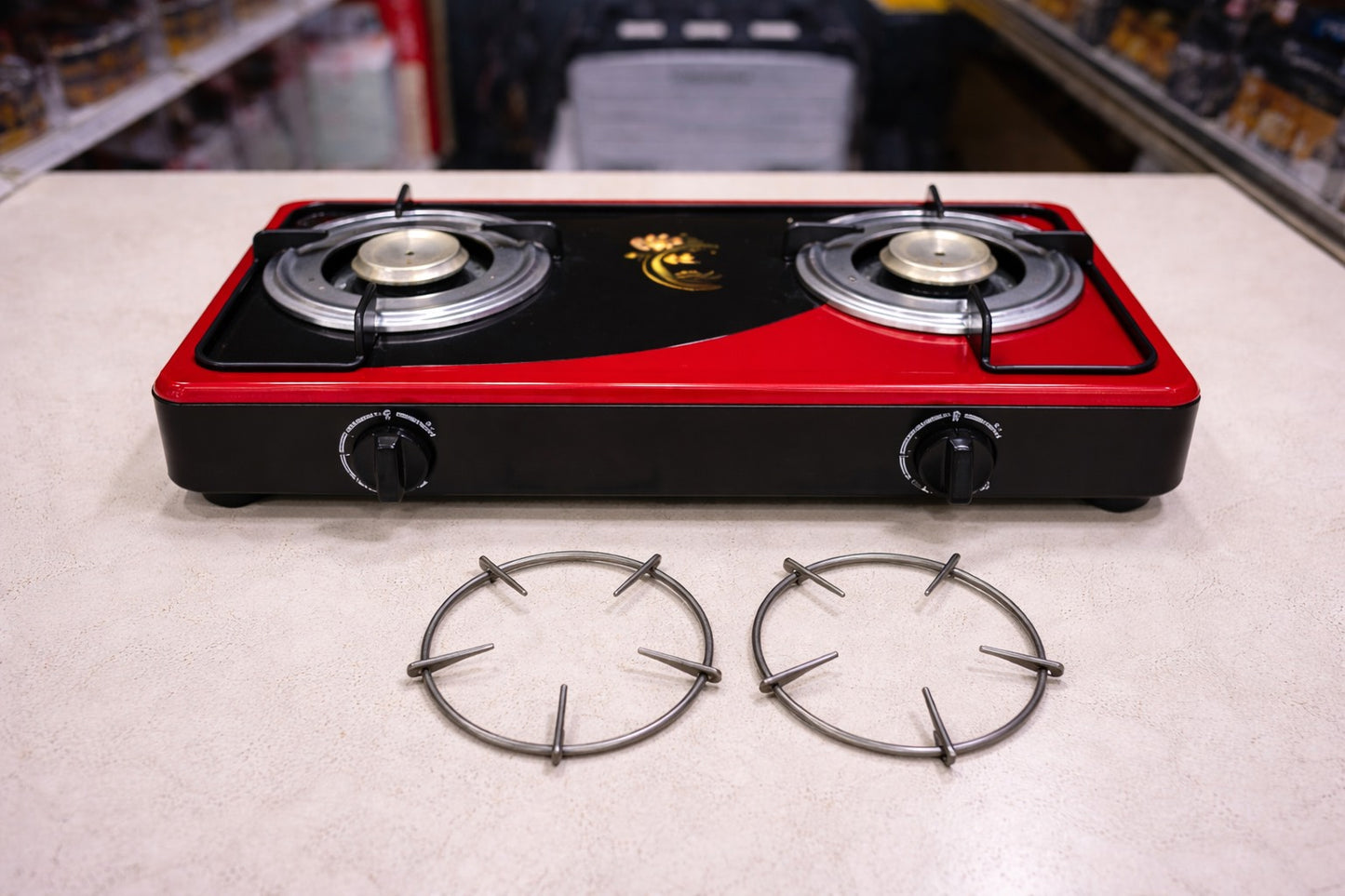 Aragz de sticla cu 2 ochiuri