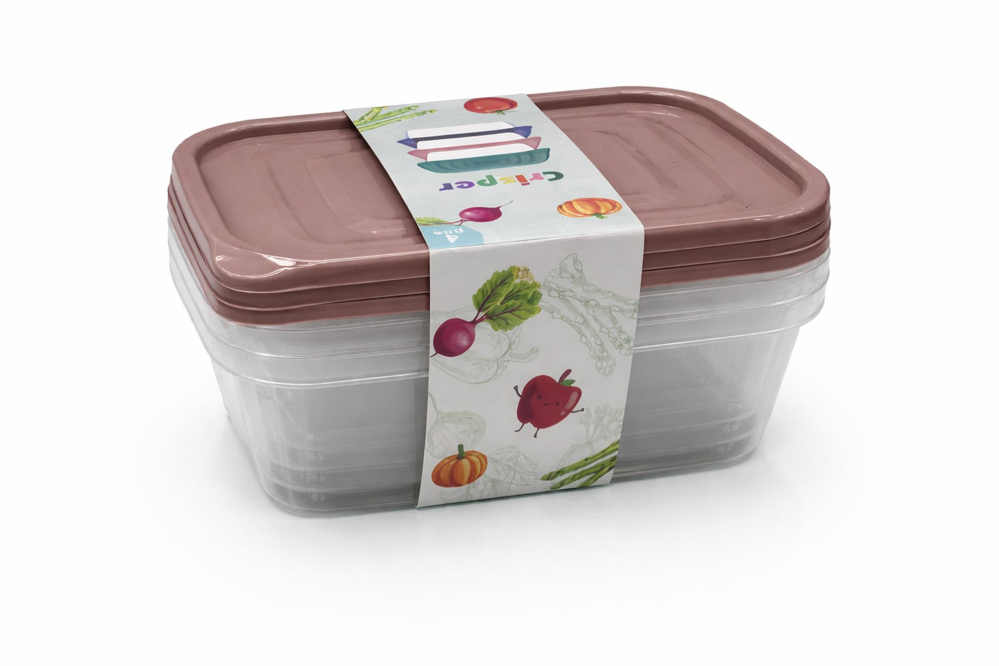 Set caserole plastic cu capac