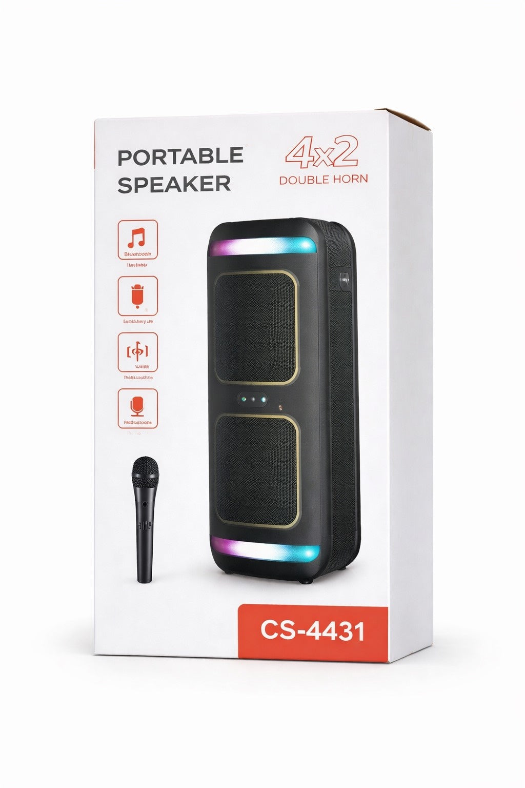 Boxă portabilă Bluetooth cu microfon