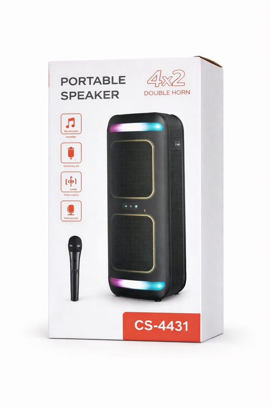 Boxă portabilă Bluetooth cu microfon