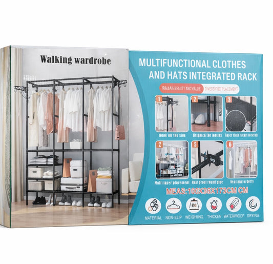 Suport haine Walking Wardrobe – organizator multifuncțional